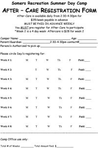 Icon of 2011 After Care Registration Form